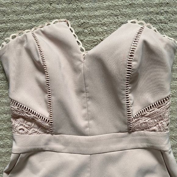 Harlan Blush Romper with boning and POCKETS - Picture 2 of 7